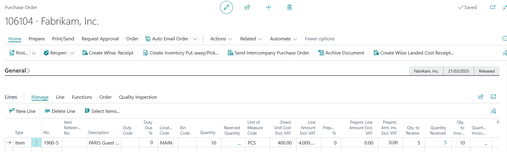 Close Outstanding Purchase Orders - Premium Light Pattern Gallery - Retina